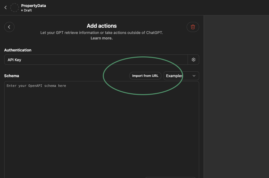 Schema import from URL