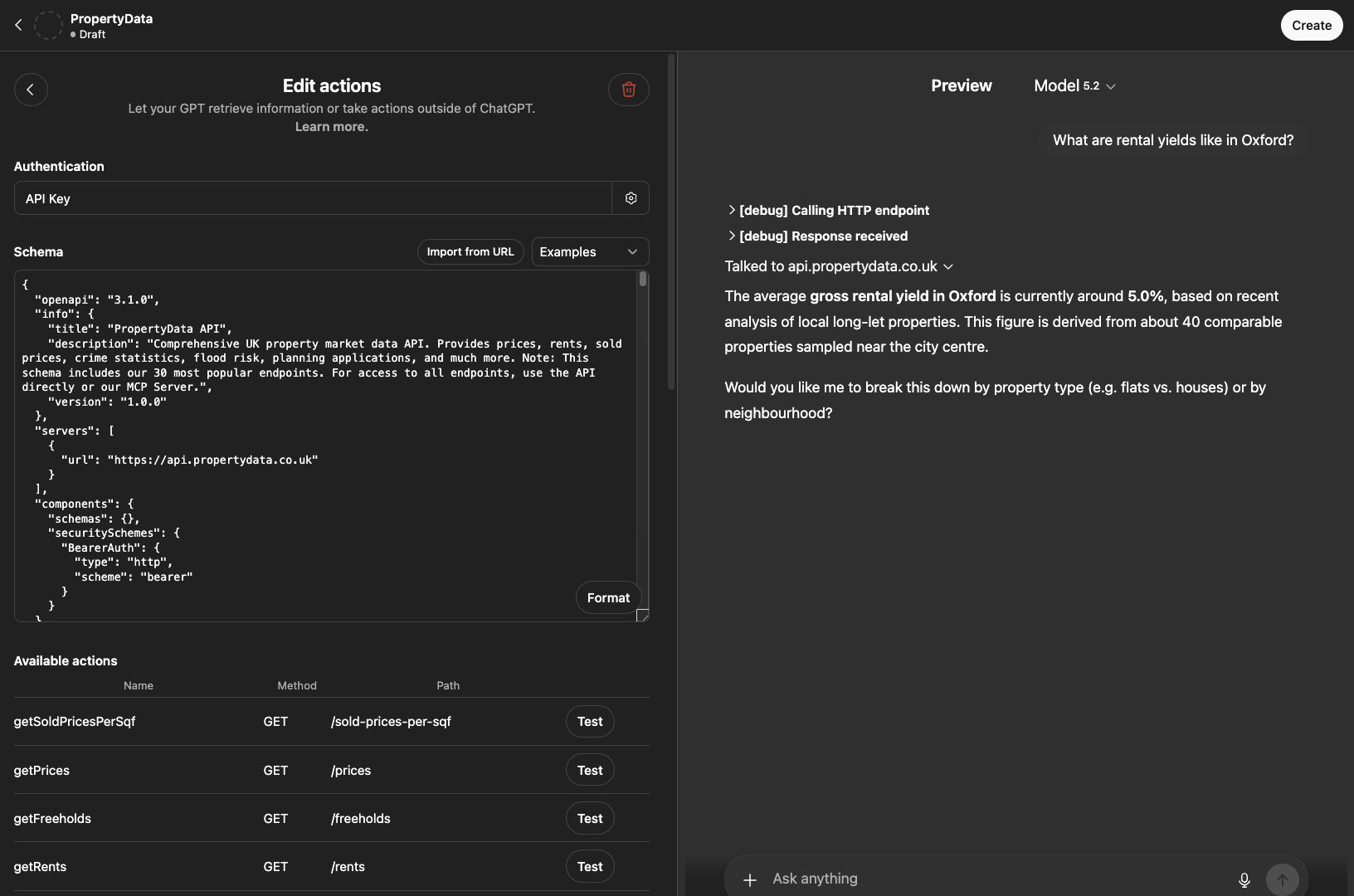 Example conversation