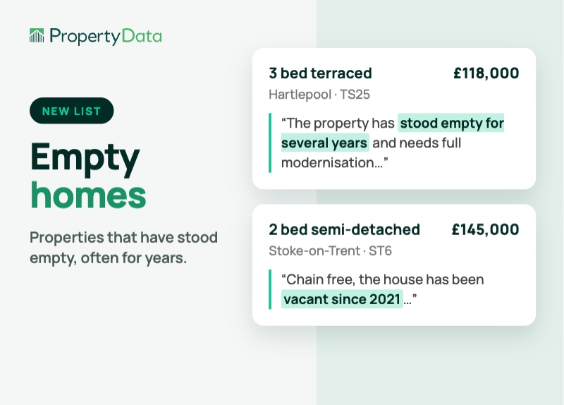 Empty homes sourcing list