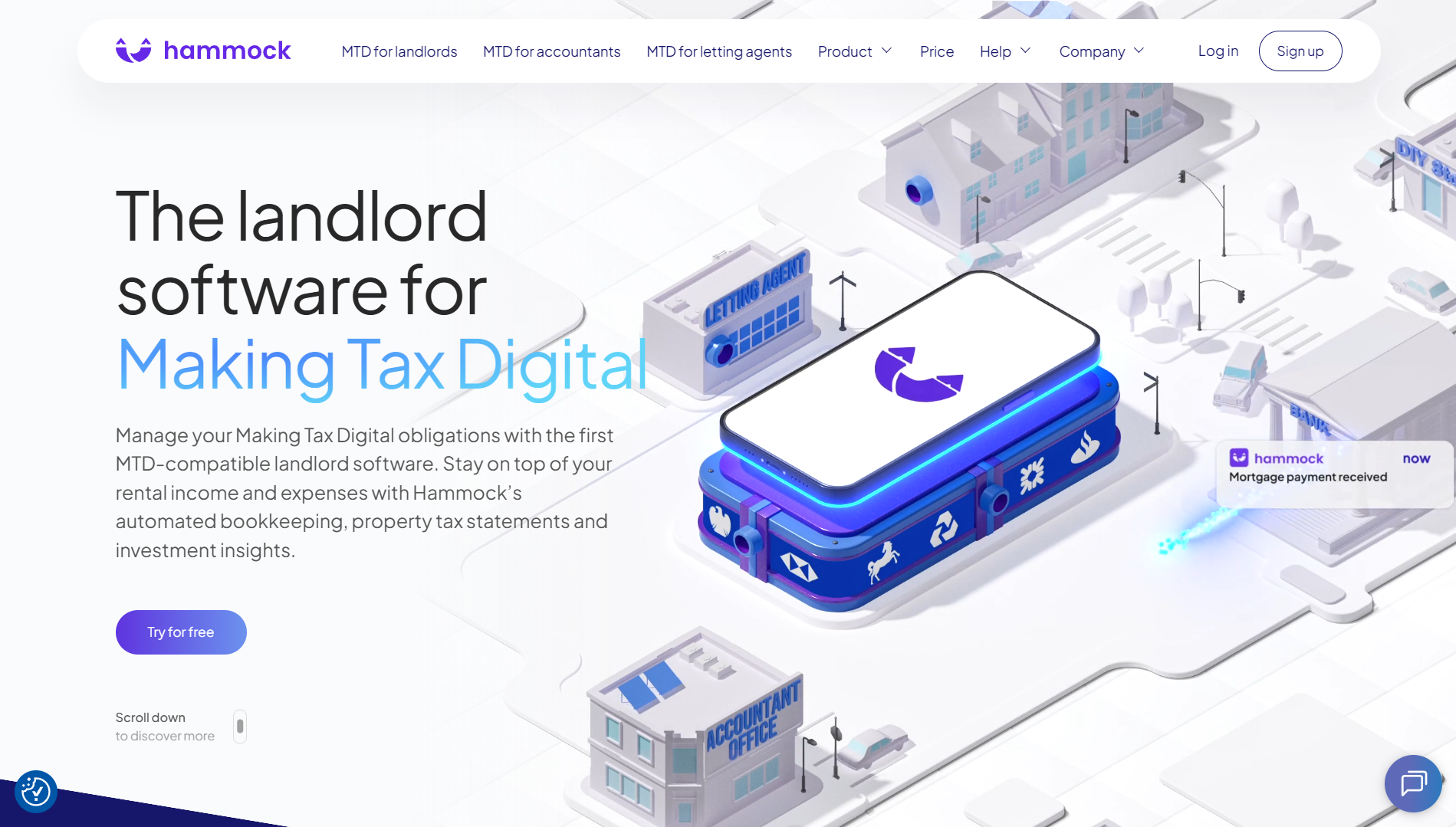 Hammock landlord bookkeeping and tax software