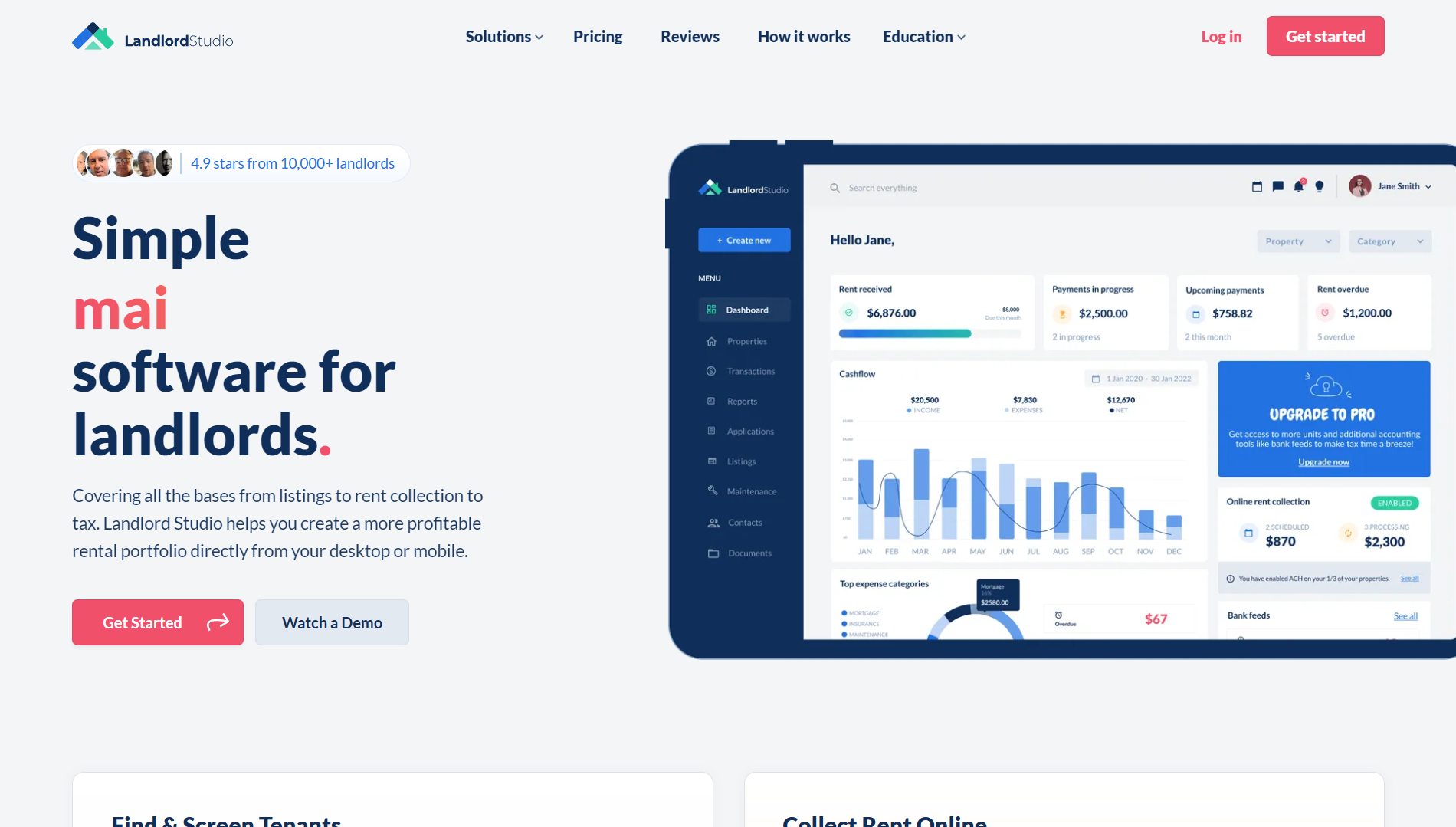 Landlord Studio rental accounting app
