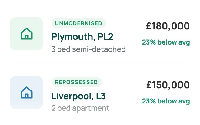 Properties found by our sourcing algorithms